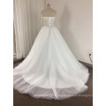 Trendy Elegant See durch funkelnde Perlen / Strass Hochzeitskleid